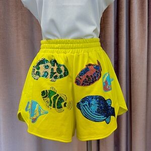 Queen of Sparkles Fish Shorts